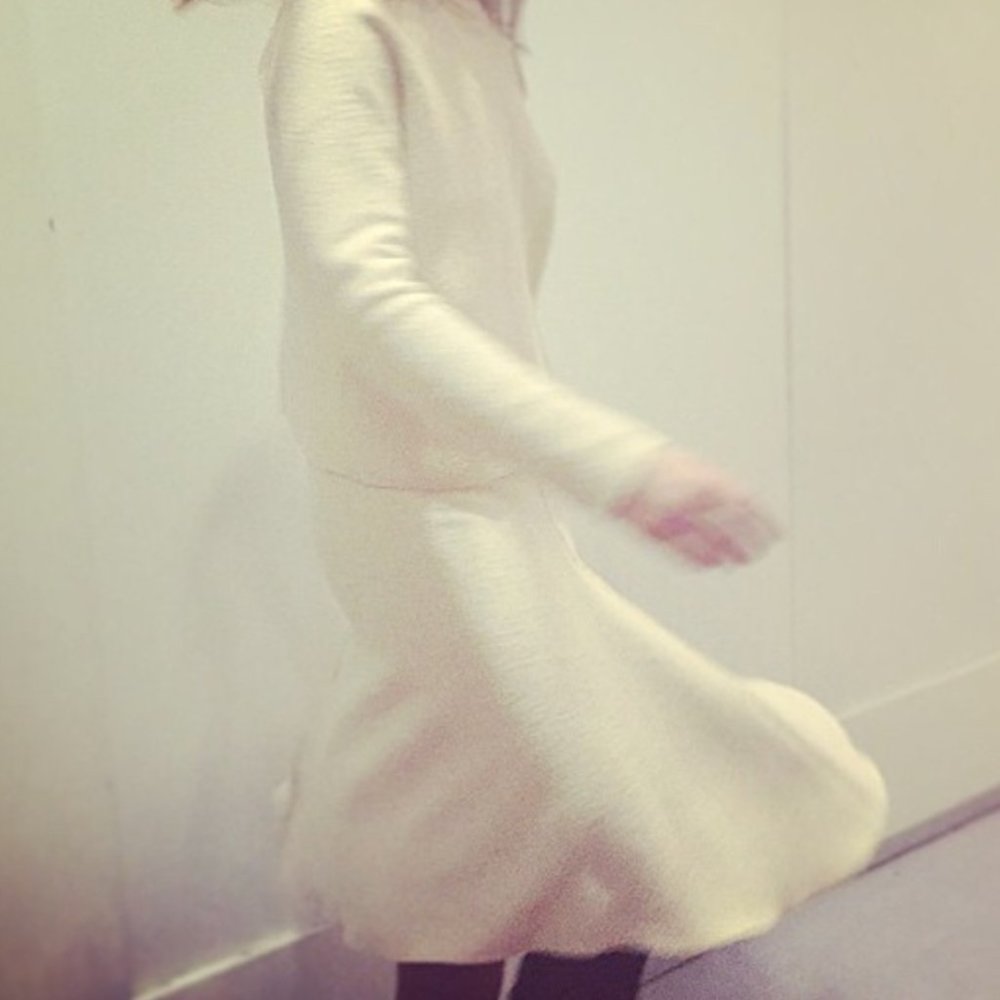 Zara Cream Knit Top, Size Small